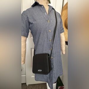 Vintage ‘98 Coach Neoprene Crossbody mini MessengerBlack Style6213 Made in Italy